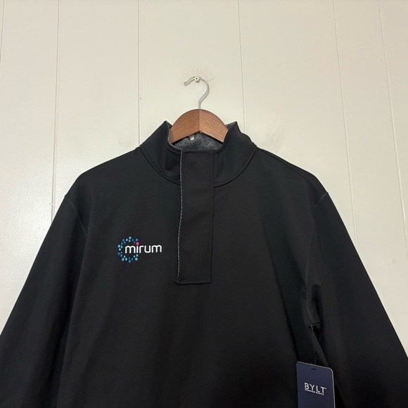 BYLT Elite Fairway Pullover Jacket Stretch Performance Mens Black Golf SZ L NEW - Picture 5 of 10